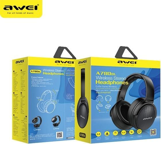 Produktbild Awei Bluetooth headphone s A780BL black (keine Geräuschunterdrückung, 15 h, Kabellos)