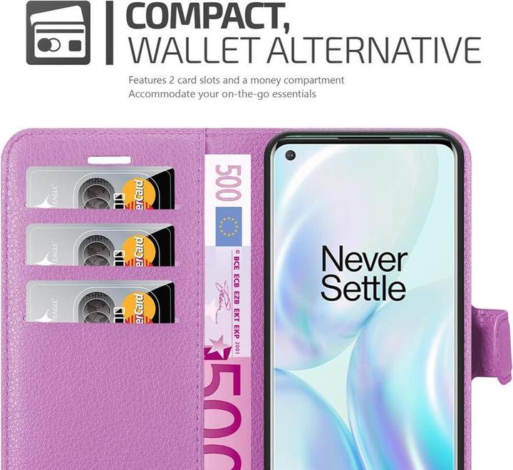 Actual product image Cadorabo Book with stand function cover (Oneplus 8)