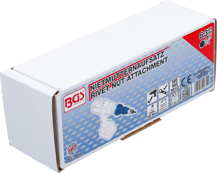 Image du produit BGS Mandrin à river M6 / M8 / M10