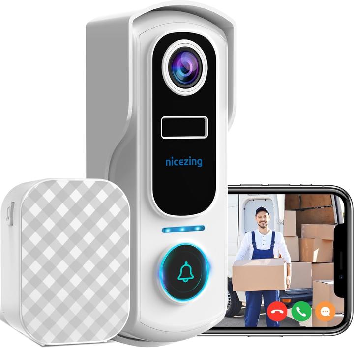 Actual product image Nicezing Video Türklingel mit Personenerkennung (App, Wi-Fi)