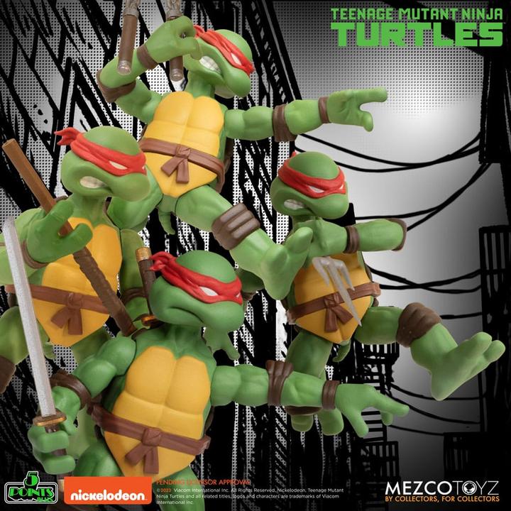 Produktbild Mezco Toys Teenage Mutant Ninja Turtles Actionfiguren Teenage Mutant Ninja Turtles Deluxe Set 8 cm