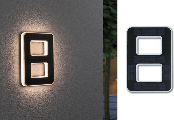 Image du produit Paulmann Numéro de maison solaire (20 lm, IP44)