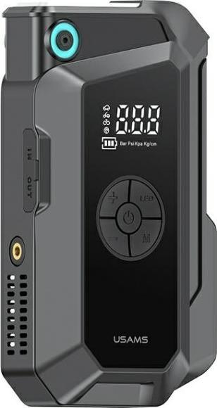 Actual product image Usams Jumpstarter Powerbank 8000mAh + wbudowana latarka czarny/black ZB287 (8000 mAh, 60 W, 29.60 Wh)