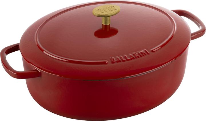 Image du produit Ballarini Cocotte BELLAMONTE 29 cm ovale 4,5 litres en fonte rouge (29 cm, Cocotte + faitout, Fonte)