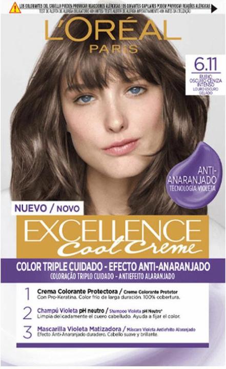 Produktbild L'Oréal Paris EXCELLENCE Creme tinte #6.11-rubio oscuro ceniza (6.11-rubio oscuro ceniza)