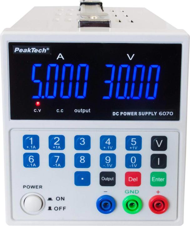 Image du produit Peaktech Alimentation de laboratoire 1 Kan....30 VDC VDC 5 A (6070)