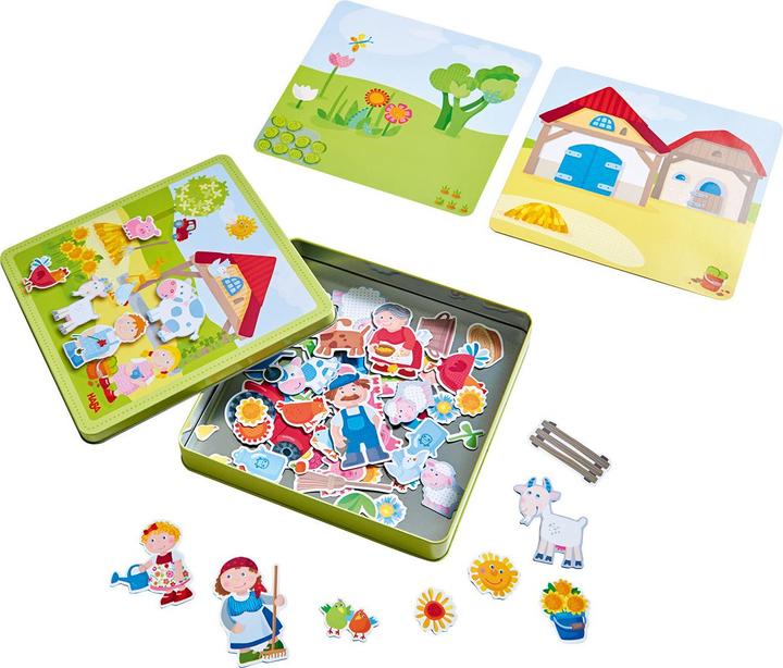 Image du produit Haba Boîte de jeu magnétique La ferme de Peters et Paulines (122 pièces)