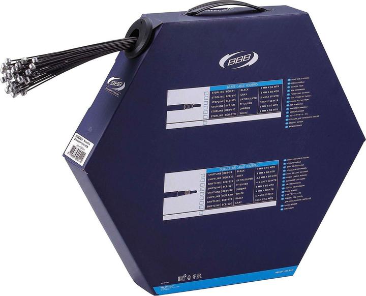 Image du produit BBB BREMSKABEL MTB 1.5mmx2.35m, Tefl, 50STK.