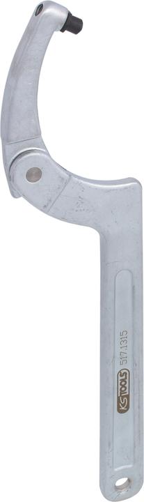 Actual product image KS Tools Hinge hook wrench with pin (155 mm, 115 mm, 124 mm, 145 mm, 150 mm, 140 mm, 142 mm, 135 mm, 130 mm, 125 mm, 120 mm)