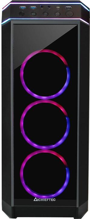 Actual product image Chieftec Stallion II (black, tempered glass) (Mini-ITX, mATX, ATX)