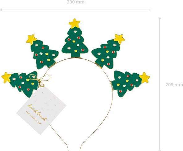 Image du produit Partydeco Bandeau Arbres de Noël, 23x20 cm, mix (1 pkt / 1 pc.) (1 x, 23 x 20 cm)