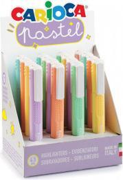 Carioca Evidenziatori pastello, Evidenziatori pastello, Evidenziatori pastello, Ideali per sottolineare e (Multicolore, 16 x)