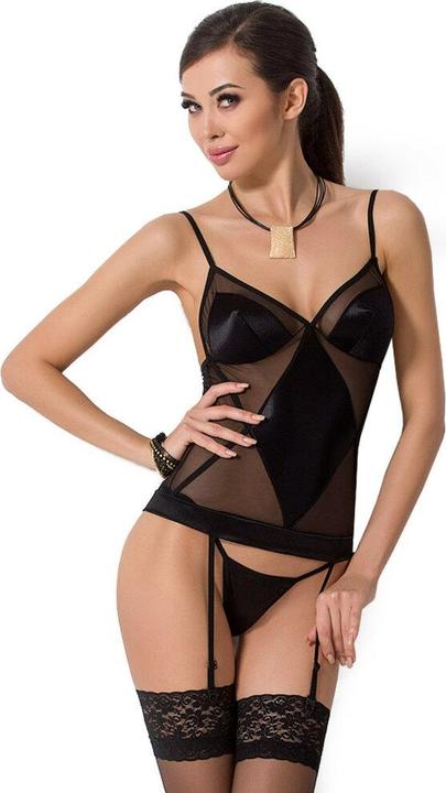 Produktbild Passion Woman Ana Corset Black Size S/M (S/M)