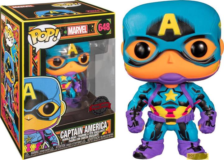 Produktbild Funko POP! - Marvel - Black Light: Captain America