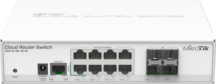 MikroTik Switch CRS112-8G-4S-IN 12 Port (12 Ports)
