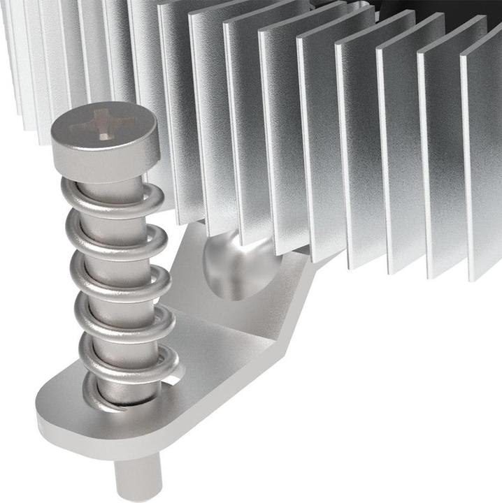 Actual product image Akasa AK-CC6609EP01 Low Profile CPU Cooler - Socket LGA 1700, 21.8 mm Height (21.80 mm)