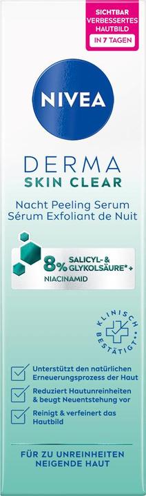 Immagine prodotto NIVEA Derma Skin Clear Night Peel Ser (nuovo) 40 ml (40 ml)