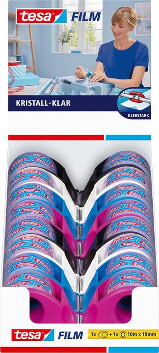 Produktbild tesa tesafilm Mini Abroller inkl. 2 Rollen tesafilm kristall-klar
