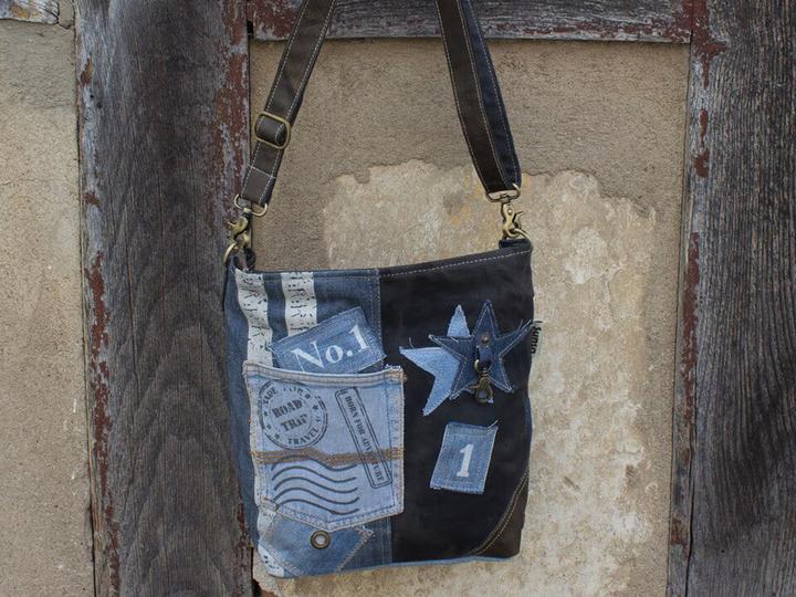 Immagine prodotto Sunsa Borsa in denim Borsa a mano Borsa a tracolla n.53