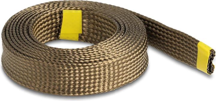 Delock Gaine tressée en fibres de basalte 2 m x 25 mm brun (Gaines pour câbles, 200 cm)