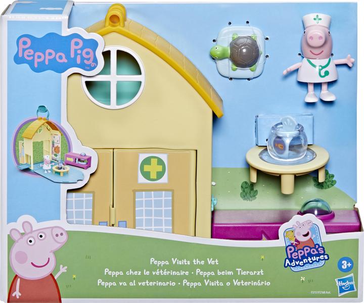Produktbild Hasbro Peppa’s Adventures Peppa beim Tierarzt Spielset, Vorschulspielzeug, mit 1 Figur und 3 Acce