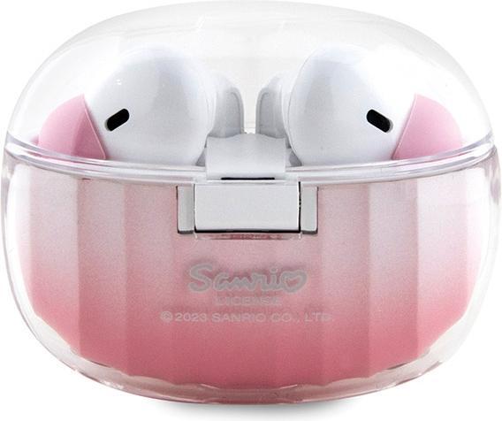 Image du produit Hello Kitty słuchawki Bluetooth HKTWSHDGKEP TWS + stacja dokująca różowy/pink Gradient Electroplatin