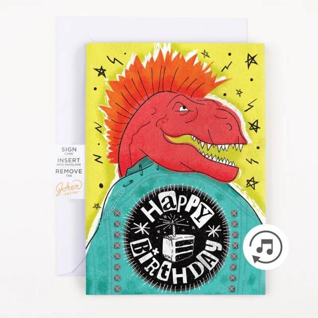 Joker Greeting Biglietto musicale infinito Compleanno Punk Rock - (1 pz.)