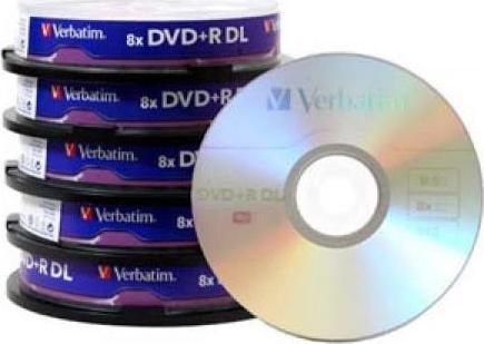 Actual product image Verbatim Dvd+R dl (25 x)