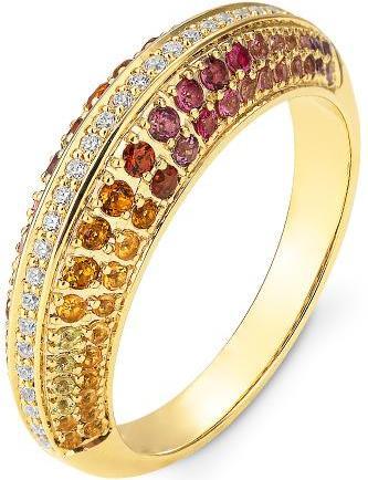 Produktbild Breuning RING - E.RHODOLITH/Brill. 0,154 Ct. H/si (59, 585/14 K Gold)