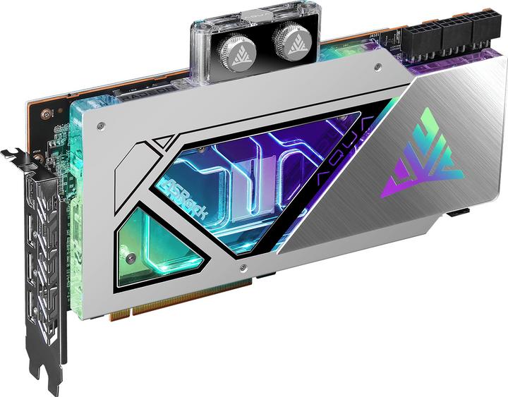 Image du produit AsRock Carte graphique Radeon RX 7900 XTX Aqua OC - 24 Go GDDR6, HDMI, 3x DP (24 Go)