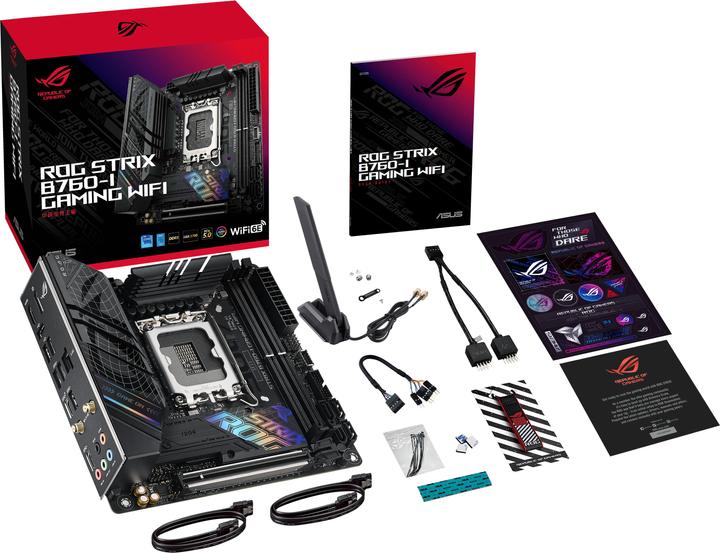 Produktbild ASUS ROG STRIX B760-I GAMING WIFI (LGA 1700, Intel B760, Mini-ITX)