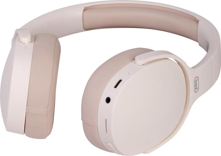 Immagine prodotto Trevi DJ 12E45 BT Auricolare Con cavo e senza cavo A Padiglione Musica e Chiamate Bluetooth Crema (7 h, Cablato)