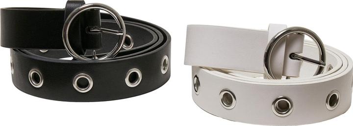 Immagine prodotto Urban Classics Cintura a occhiello in pelle sintetica 2-Pack (S, M)