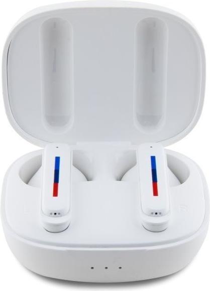 Actual product image BMW Bluetooth headphones BMBEMIATP20LOH TWS + docking station white/white Printed logos (Wireless)