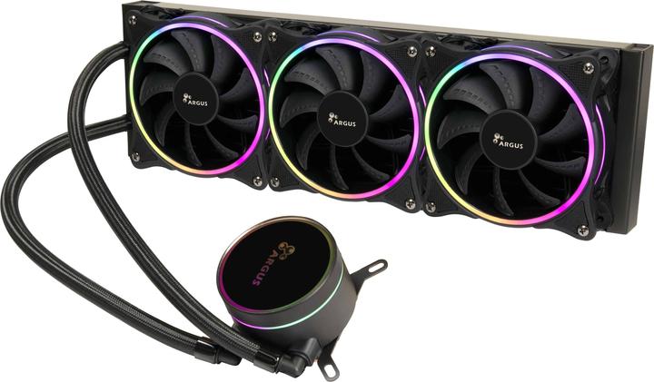 Produktbild Intertech INTER-TECH Argus Iceman LC360 RGB AiO - Wasserkuehlung mit RGB-Beleuchtung fuer alle gaengigen Socke