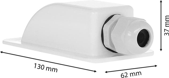 Produktbild Offgridtec Dachdurchführung 1-fach weiss für Kabeldurchmesser 3-12mm