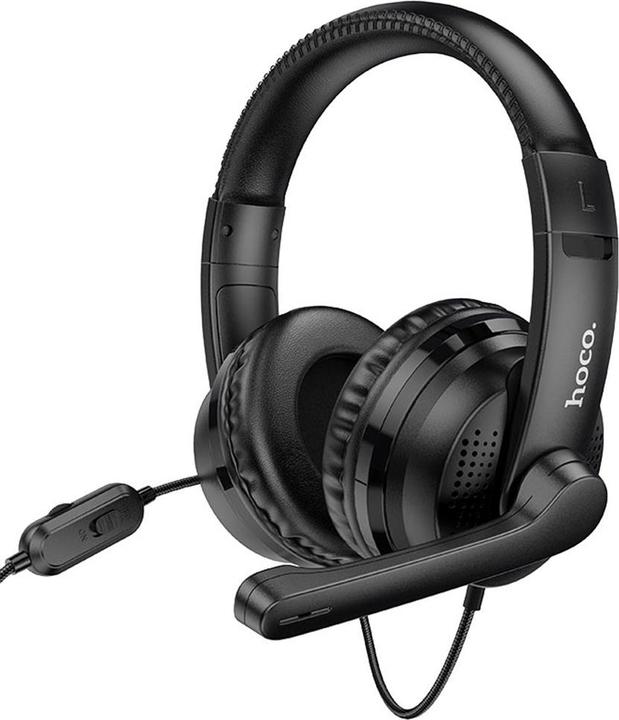 Hoco - Wired Headphones Magic Tour (W103) - for Gaming, Jack, with Microphone - Black (Cable)
