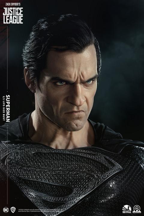 Immagine prodotto Infinity Studios Snyder's Justice League "Superman - Versione Nera" 1/1 Busto a grandezza naturale