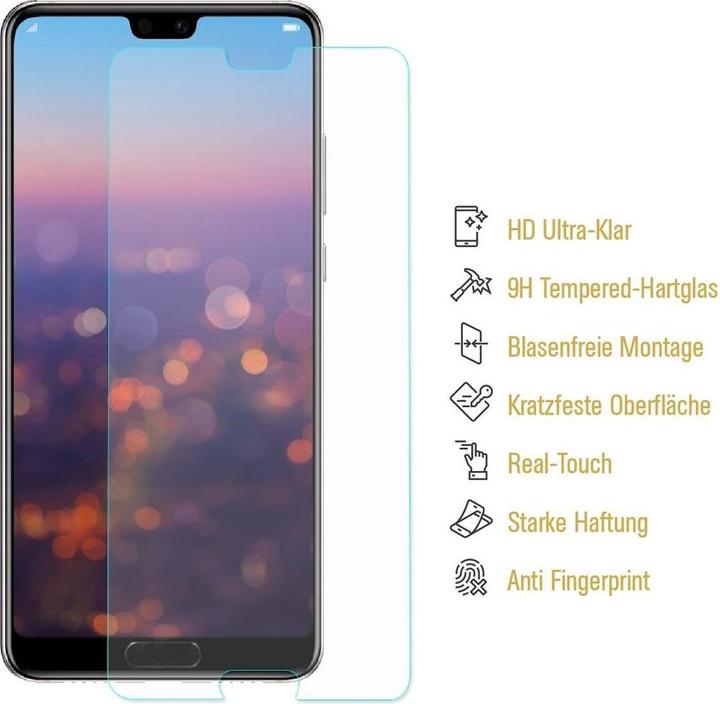 Produktbild Protectorking 6x 3D A++ echtes Tempered 9H Panzerhartglas KLAR (6 Stück, Honor 10)