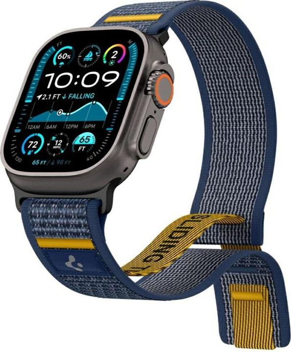 Image du produit Spigen Pasek Athlex Air do Apple Watch 6/7/8/9/10/SE/Ultra 1/Ultra 2 (44/45/46/49 mm) granatowy (Matières plastiques, Tissu)