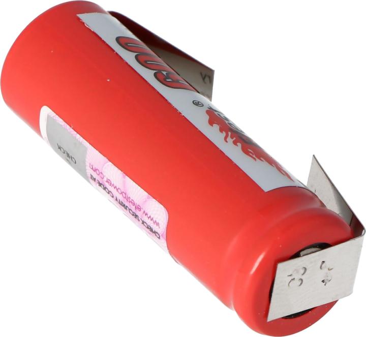 Immagine prodotto AccuCell Batteria IMR 14430 con etichetta a saldare a forma di U (1 pz., 600 mAh, Accumulatore di carica elettrica)