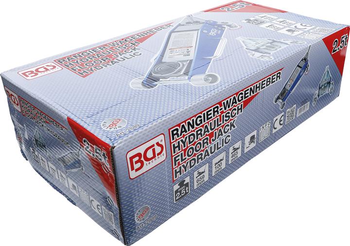 Actual product image BGS Floor Jack hydraulic Aluminium-Steel Construction 2.5 t