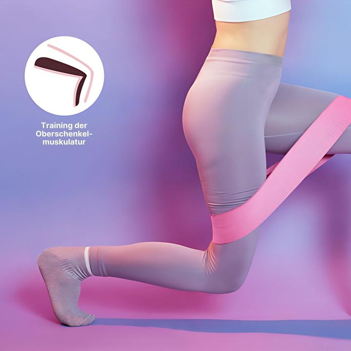 Image du produit Hermex Glute-Band Hip-Resistance-Band Bande d'entraînement Booty-Band Bande de fitness (0.37 m, Fort, Moyen, Léger)