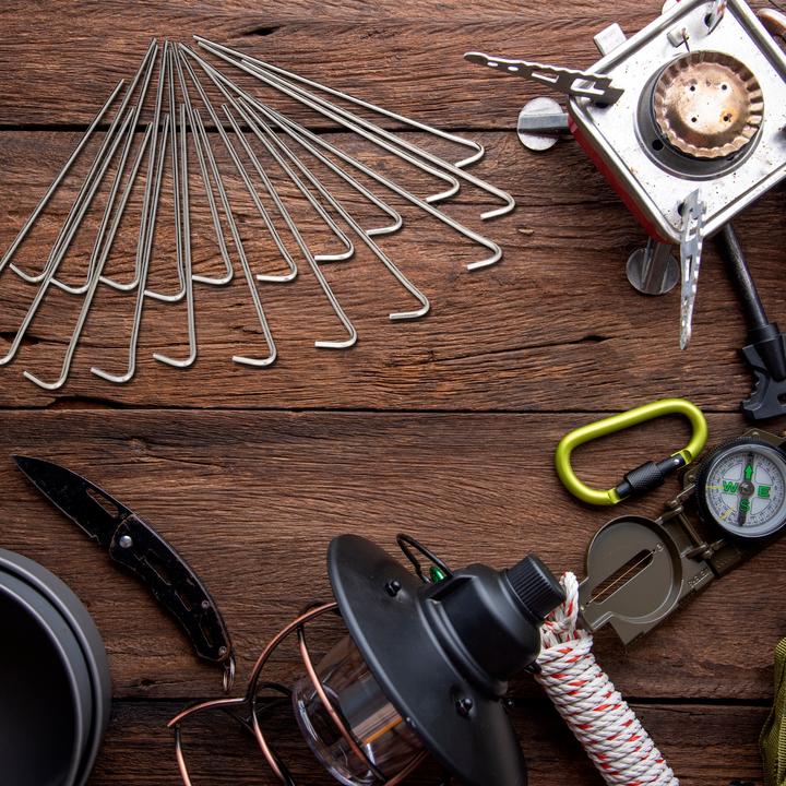 Actual product image Relaxdays 100x tent pegs