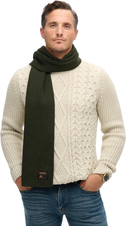 Actual product image Superdry children's knitted scarf workwear
