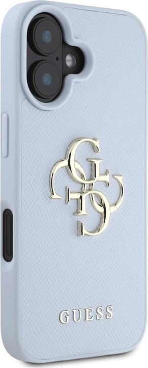 Produktbild Guess Hardcase PU Grained Big 4G and Classic Logo Case for iPhone 16 6,1" Blue (Apple iPhone 16)