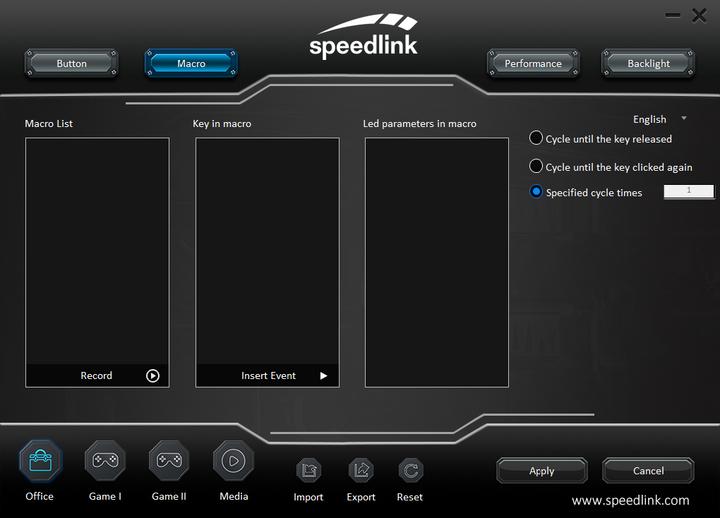 Image du produit Speedlink TAUROX Gaming Mouse, noir (Filaire)