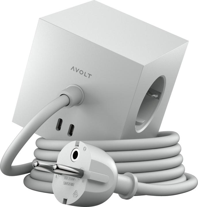 Actual product image Avolt Square 1 (5 x, CEE 7/3, USB-C, 1.80 m)