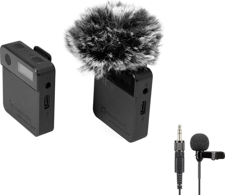 Relacart Set MIPASSPORT Miniaturfunksystem für Videofilmer + LM-P01 Lavalier