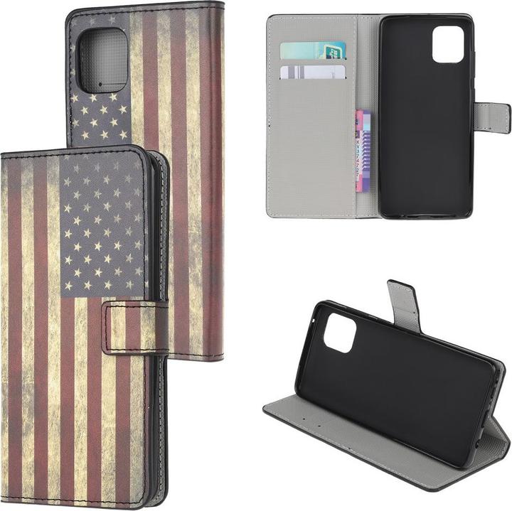 Actual product image Cover-Discount Galaxy Note 10 Lite - Leather Case US Flag (Samsung Galaxy Note 10 Lite)